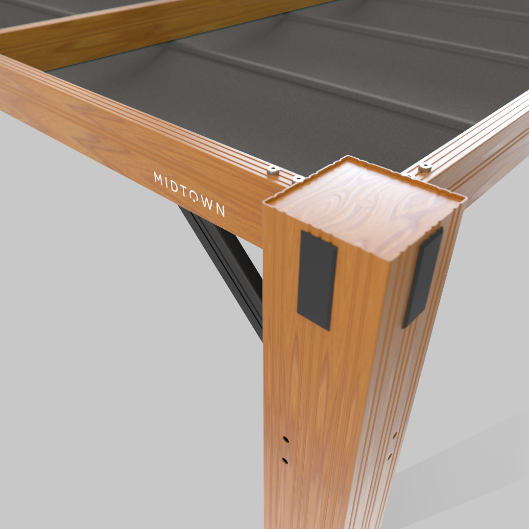 #configuration pergola_U shape #frame colour_Wood