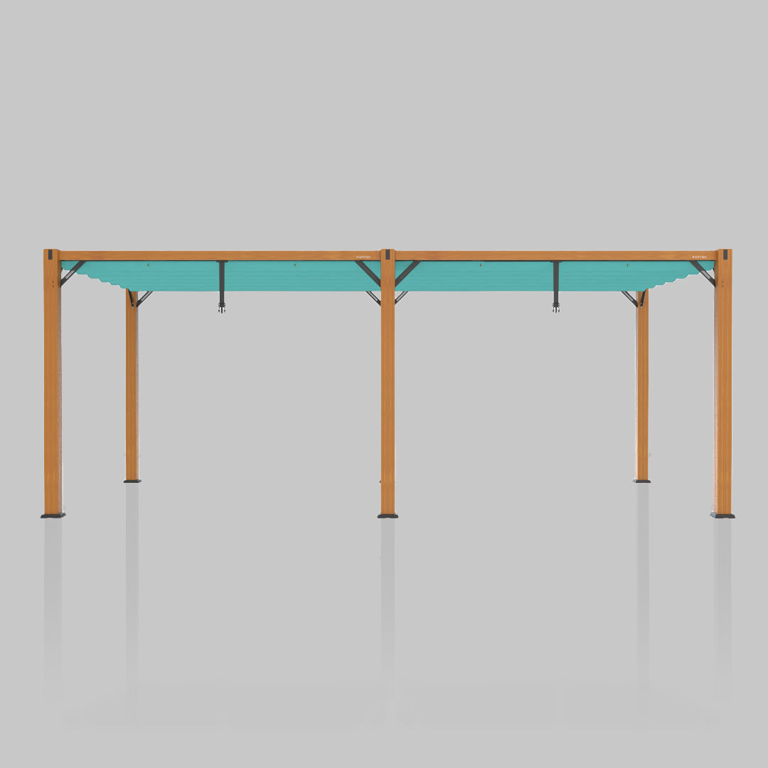 #configuration pergola_double #frame colour_Wood