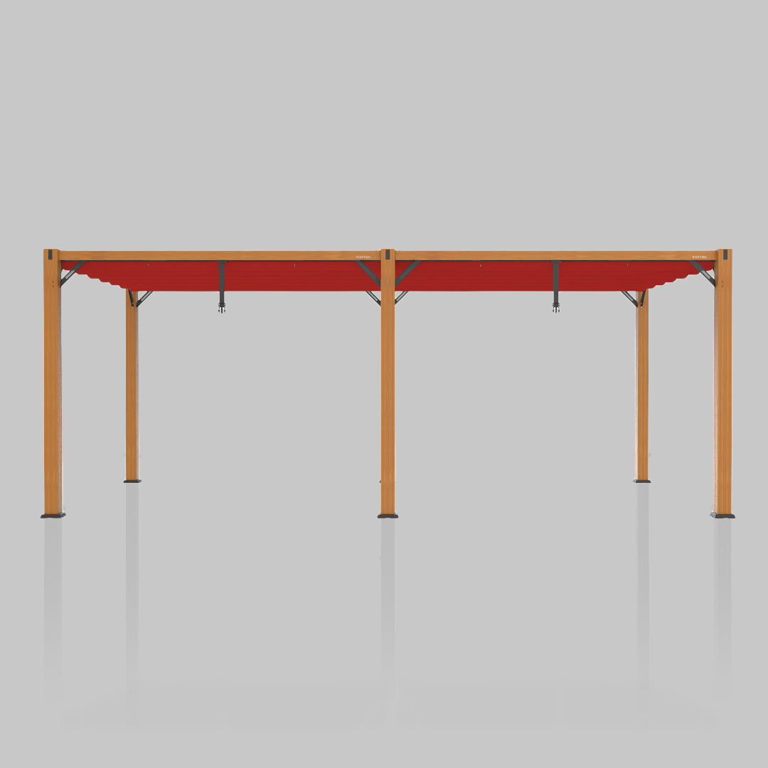 #configuration pergola_double #frame colour_Wood