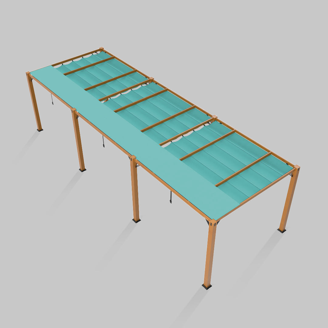#configuration pergola_triple #frame colour_Wood