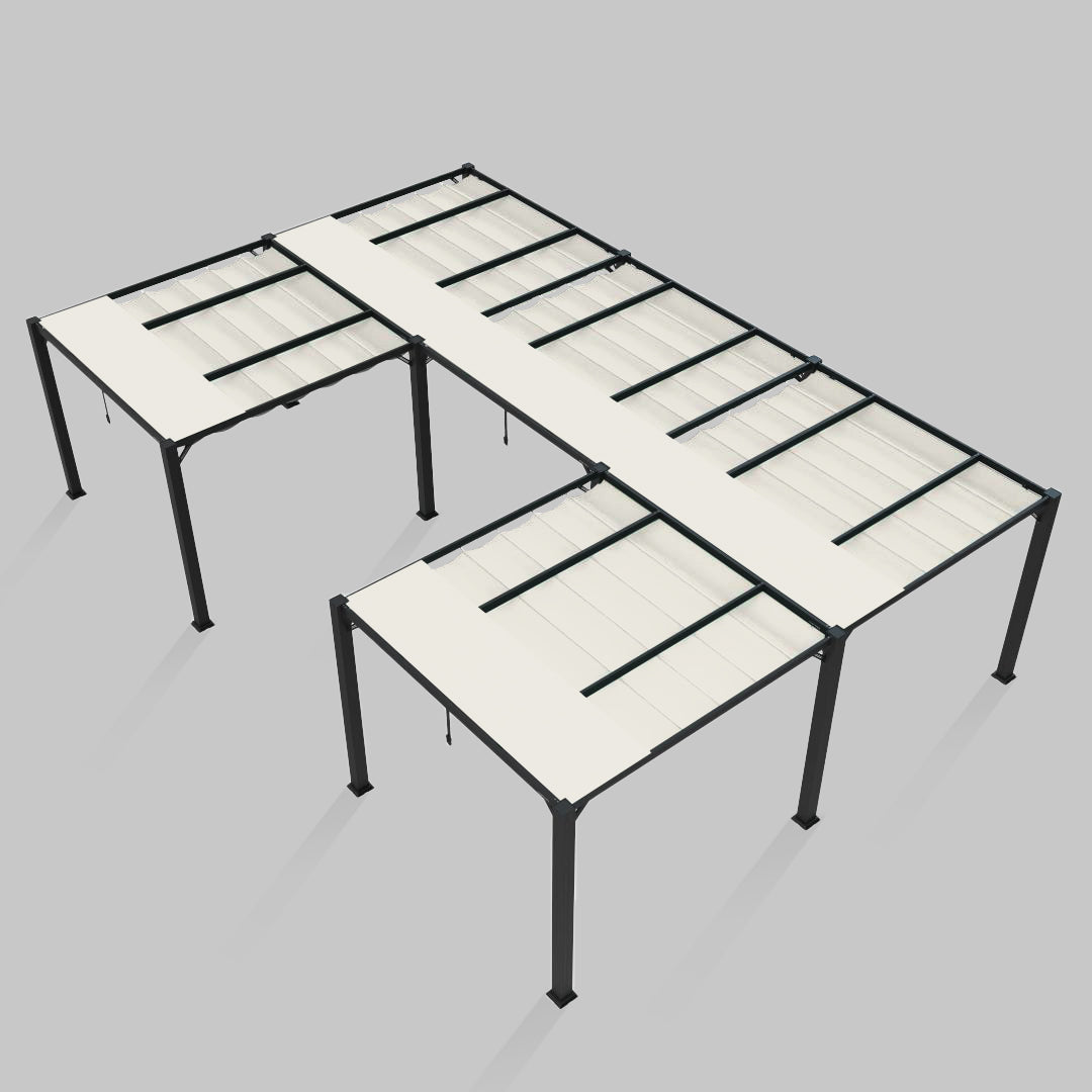 #configuration pergola_U shape #frame colour_Aluminum