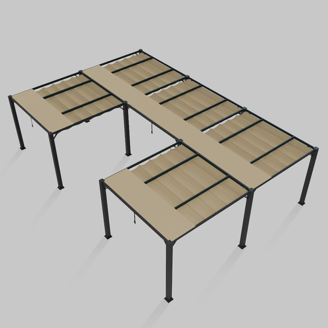 #configuration pergola_U shape #frame colour_Aluminum