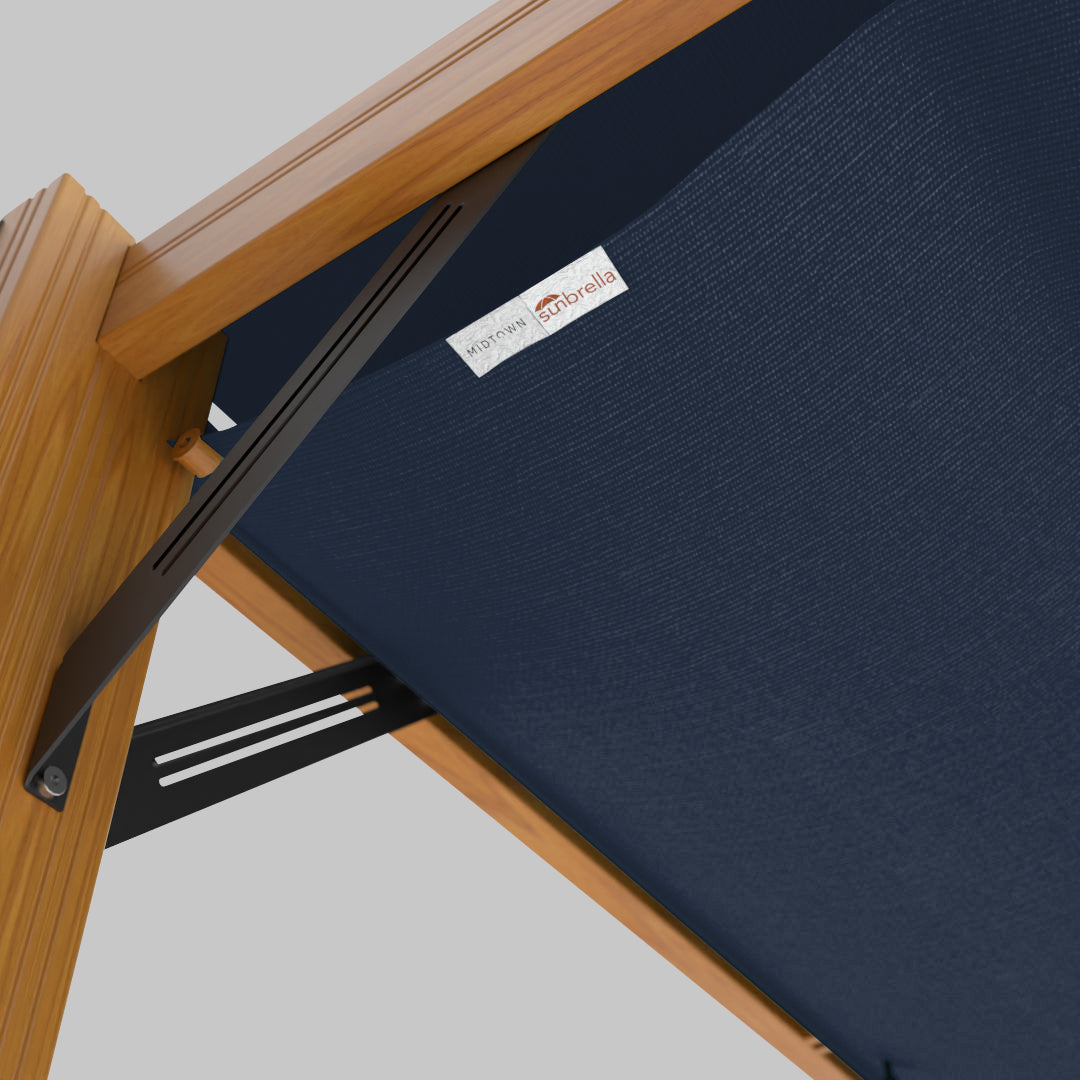 The Modular™ Wooden Pergola - Sunbrella Canvas Navy