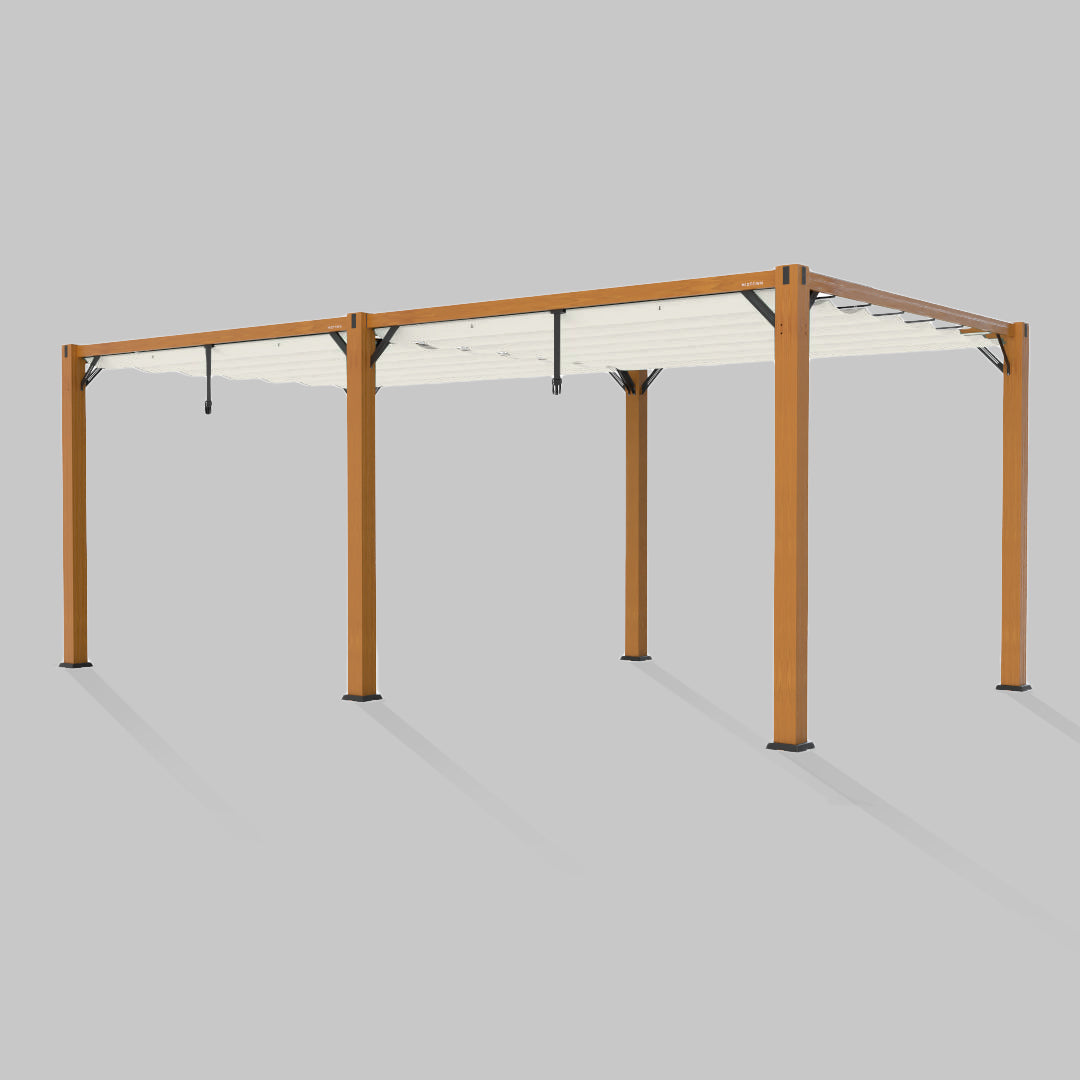#configuration pergola_double #frame colour_Wood