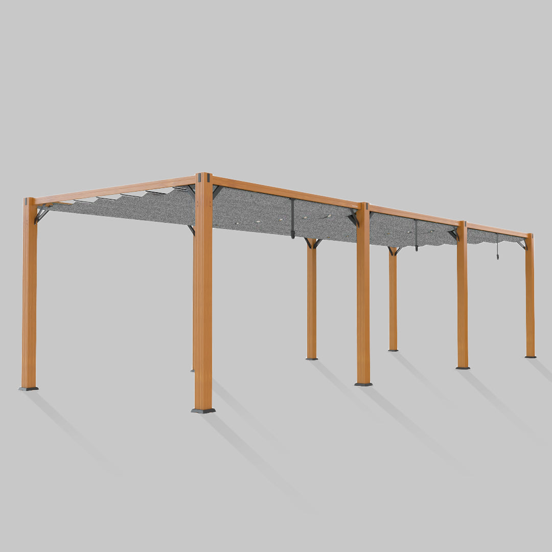 #configuration pergola_triple #frame colour_Wood