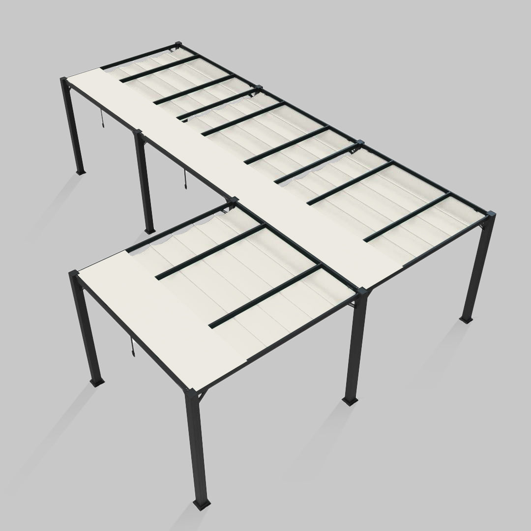 #configuration pergola_L shape #frame colour_Aluminum