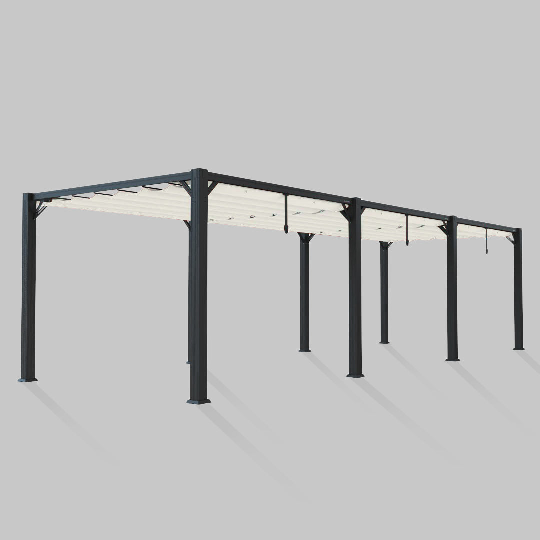 #configuration pergola_triple #frame colour_Aluminum