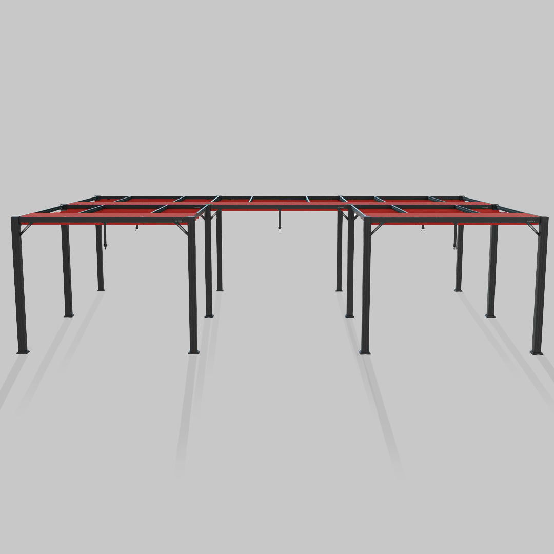 #configuration pergola_U Shape #frame colour_Aluminum