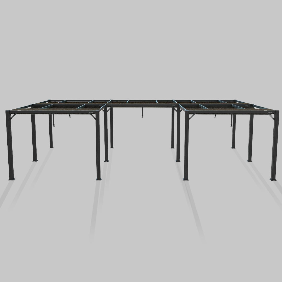 #configuration pergola_U shape #frame colour_Aluminum