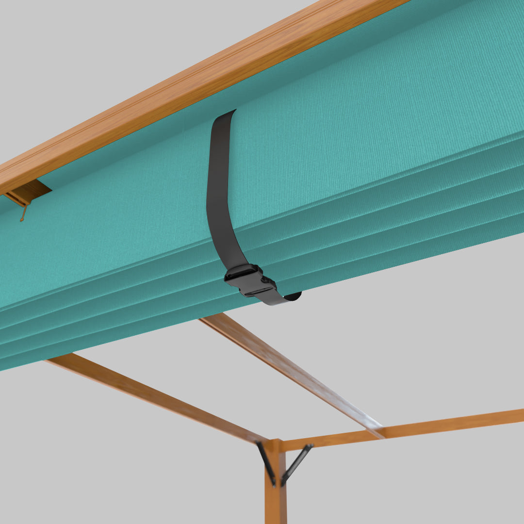 The Modular™ Wooden Pergola - Sunbrella Aruba