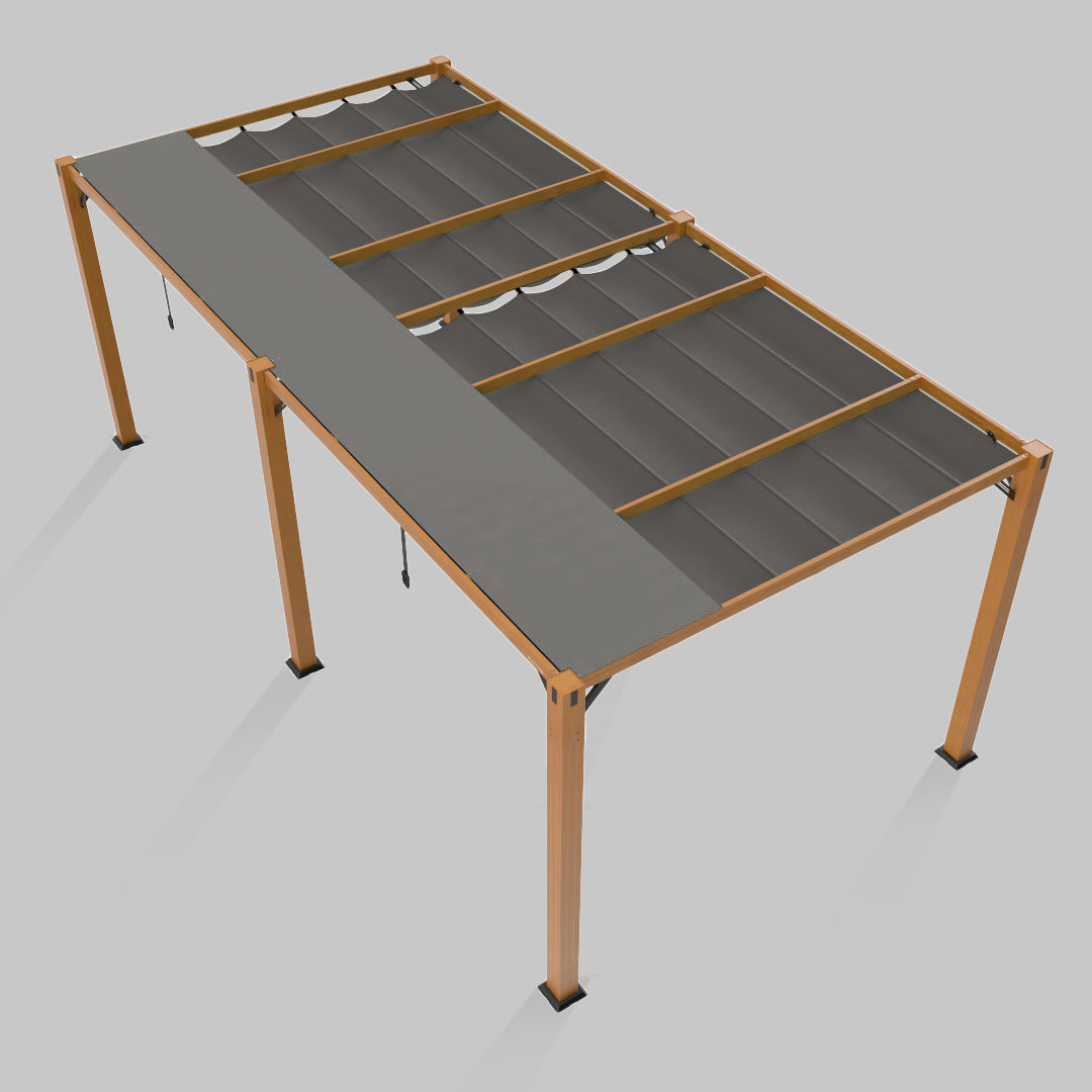 #configuration pergola_double #frame colour_Wood