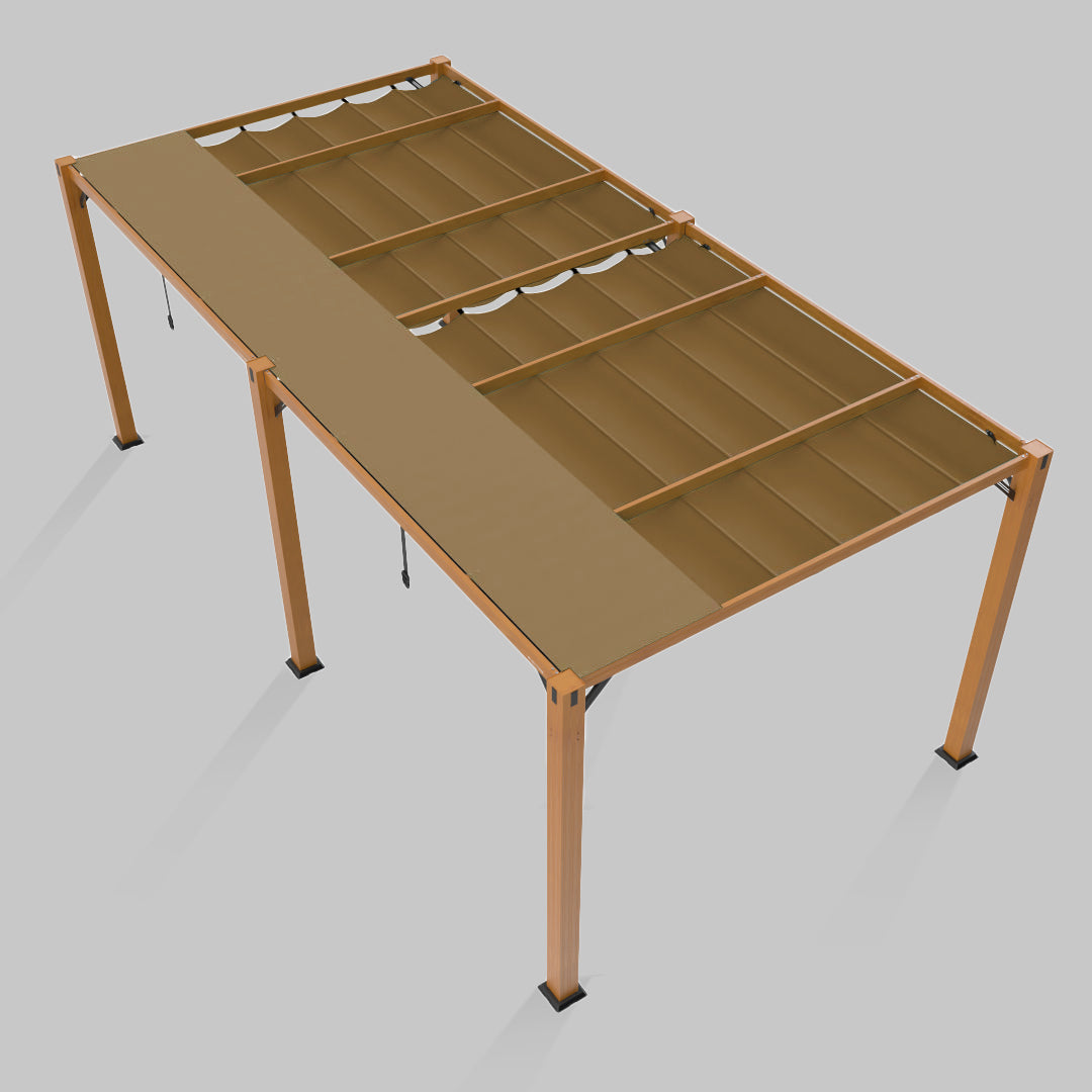 #configuration pergola_double #frame colour_Wood