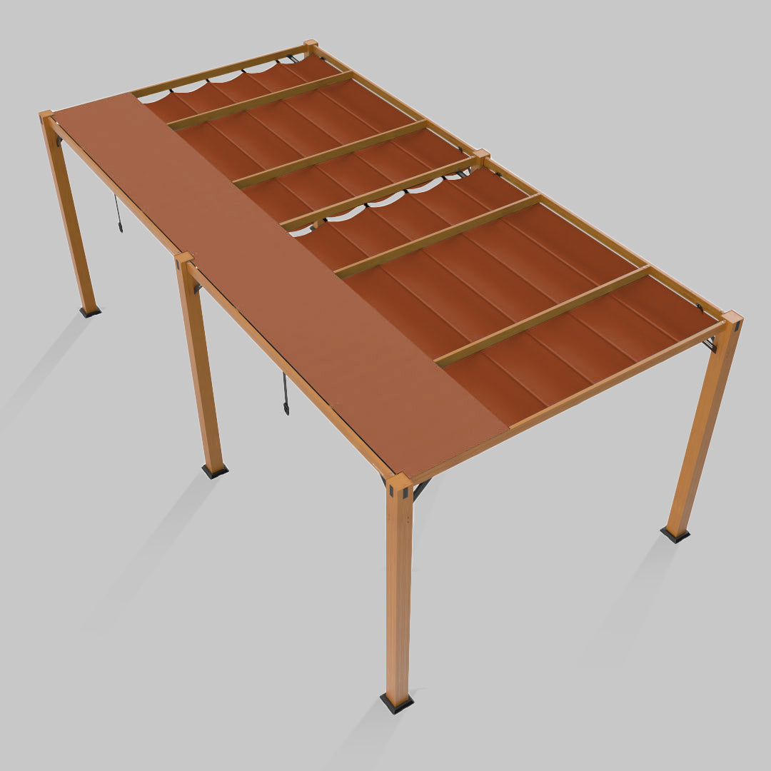 #configuration pergola_double #frame colour_Wood