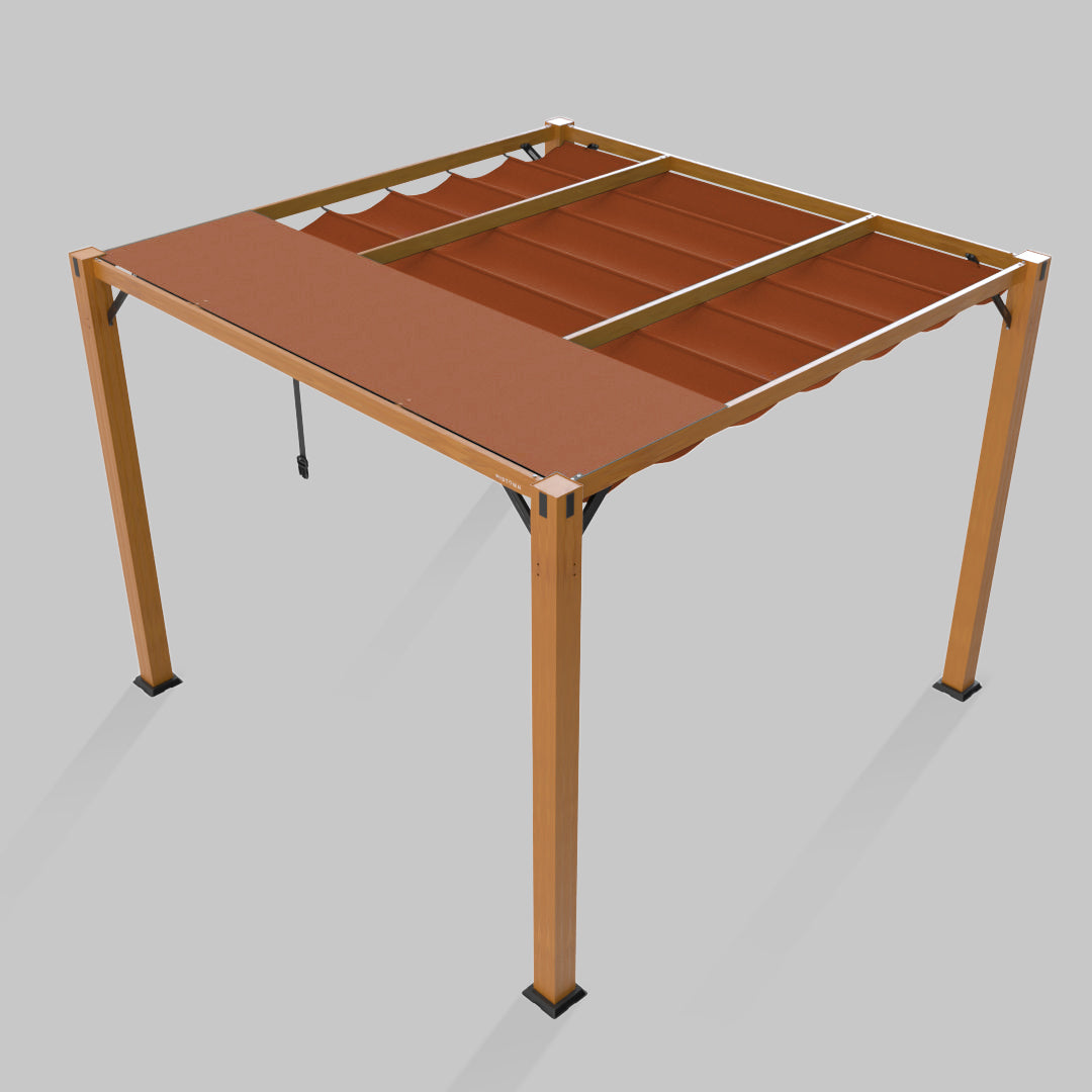 #configuration pergola_single #frame colour_Wood