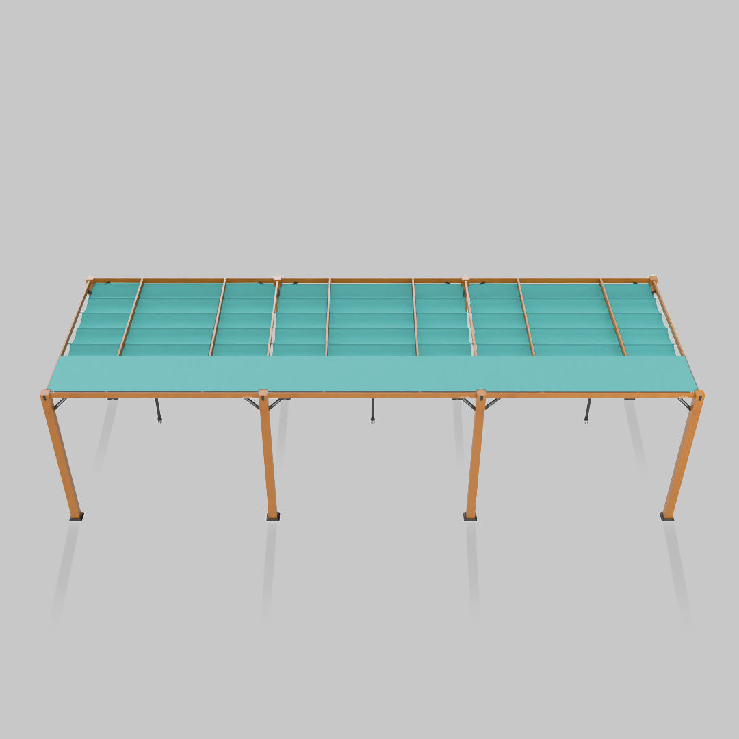 #configuration pergola_triple #frame colour_Wood