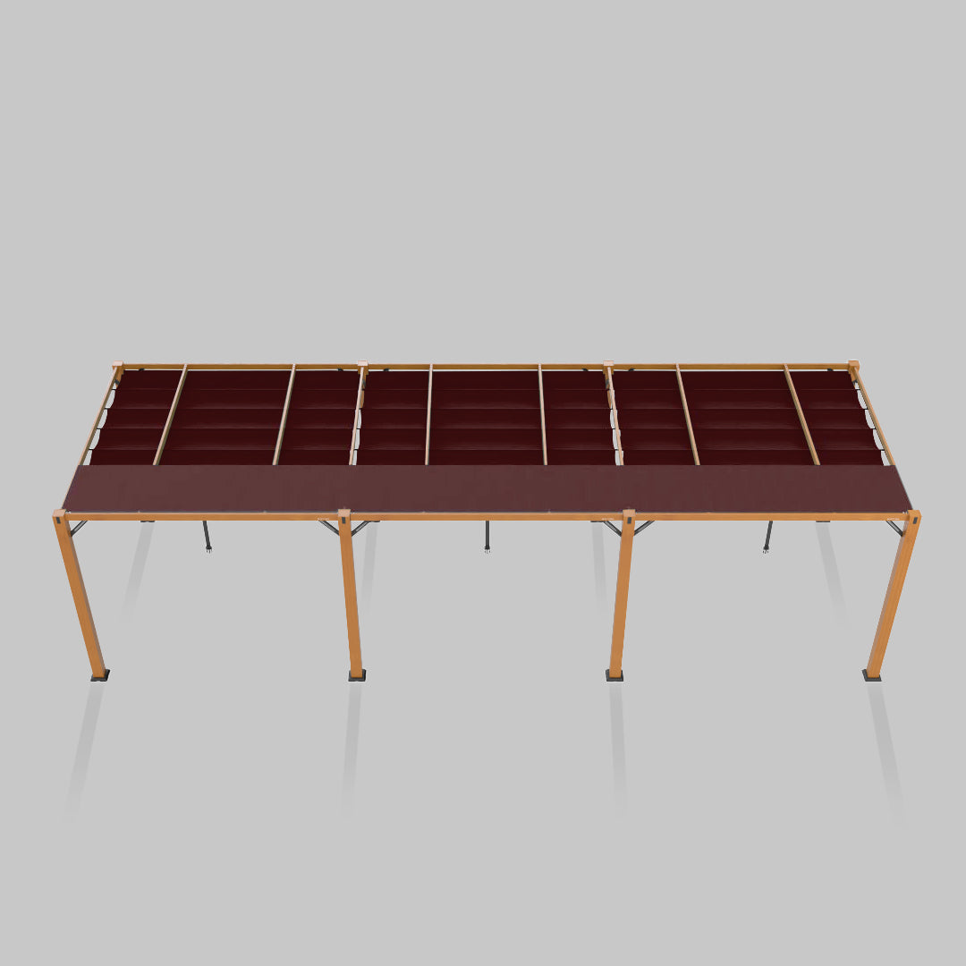 #configuration pergola_triple #frame colour_Wood