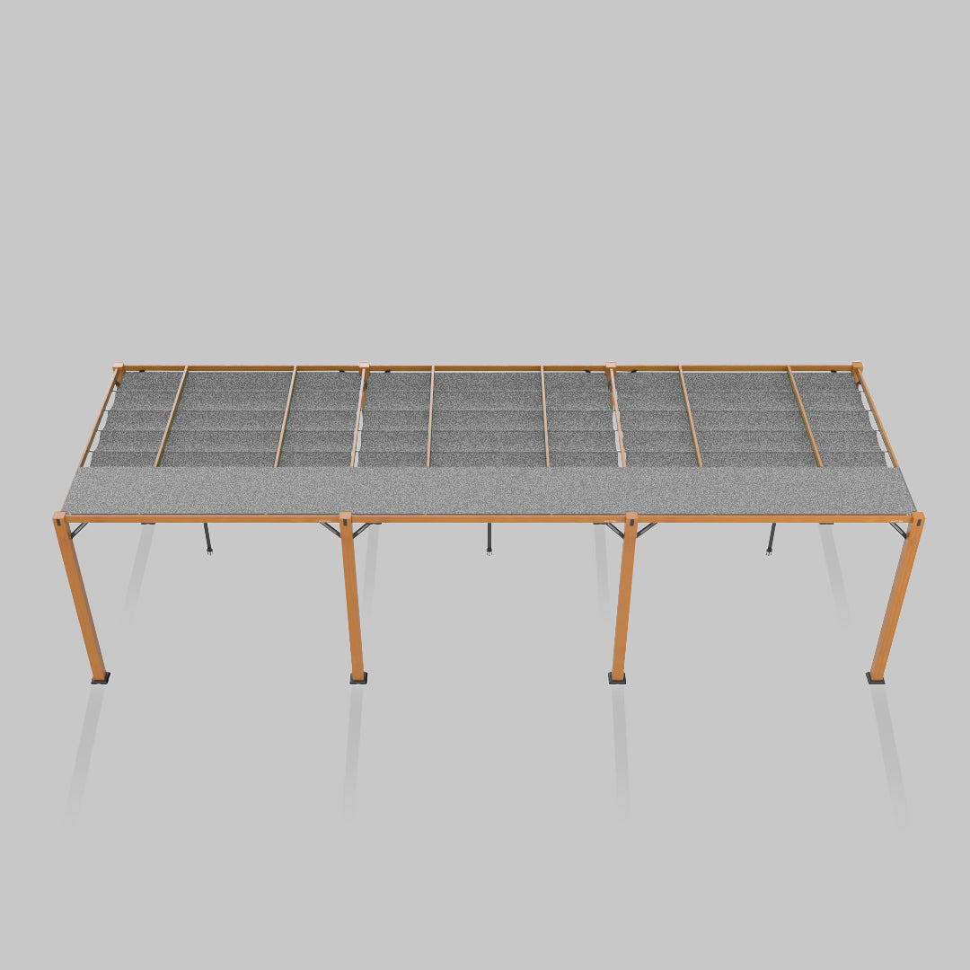 #configuration pergola_triple #frame colour_Wood