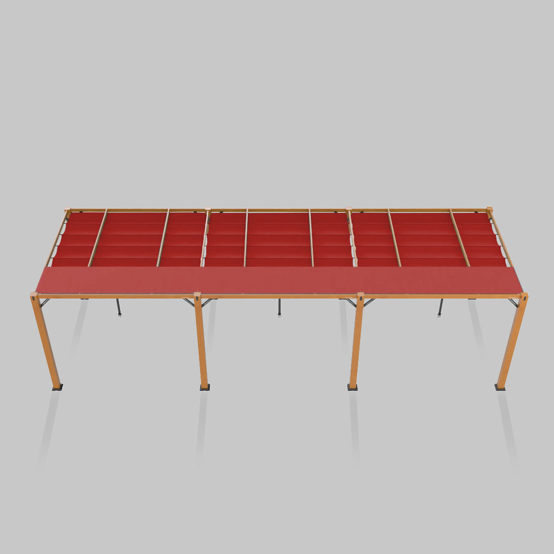 #configuration pergola_triple #frame colour_Wood