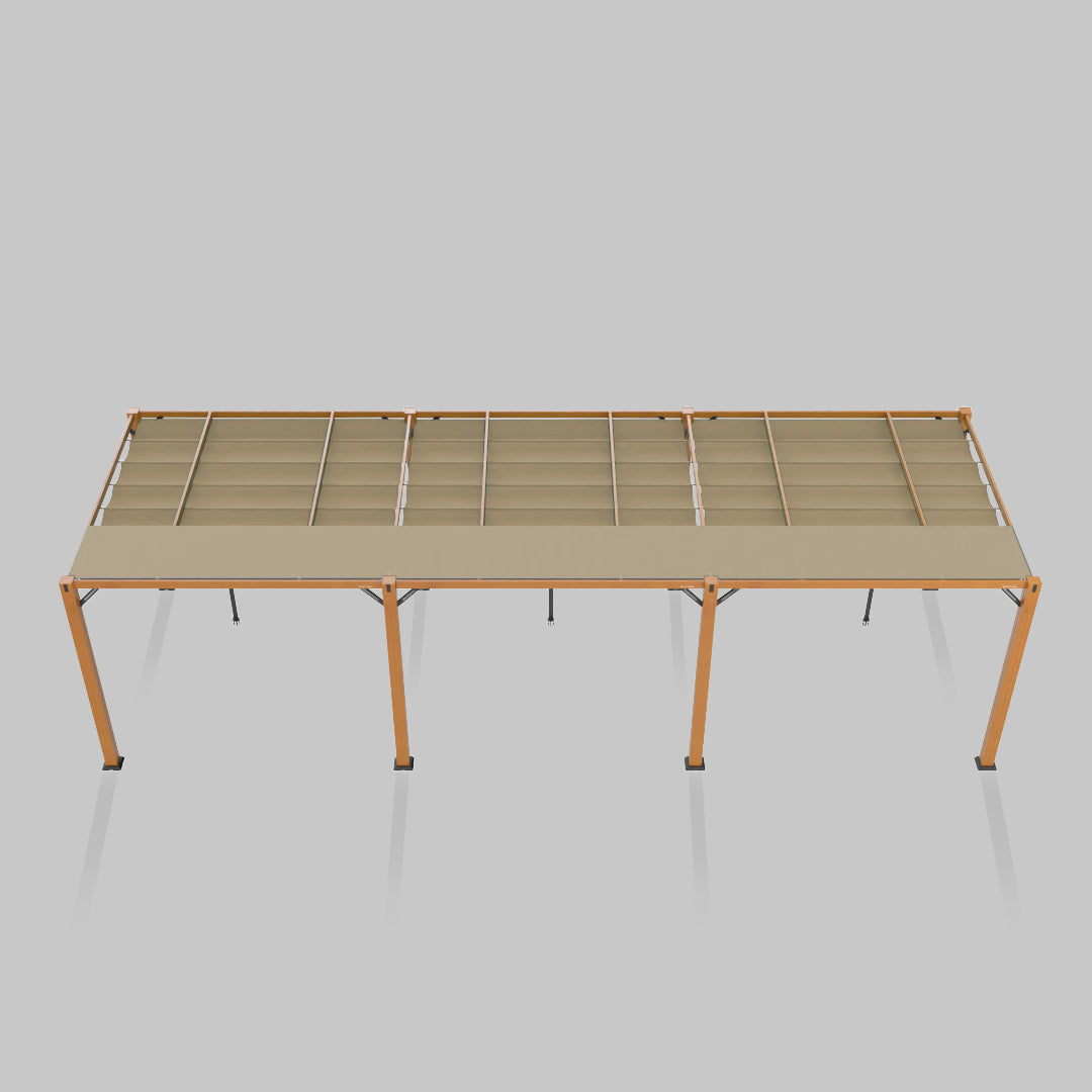 #configuration pergola_triple #frame colour_Wood