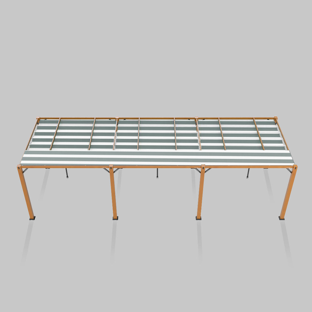 #configuration pergola_triple #frame colour_Wood
