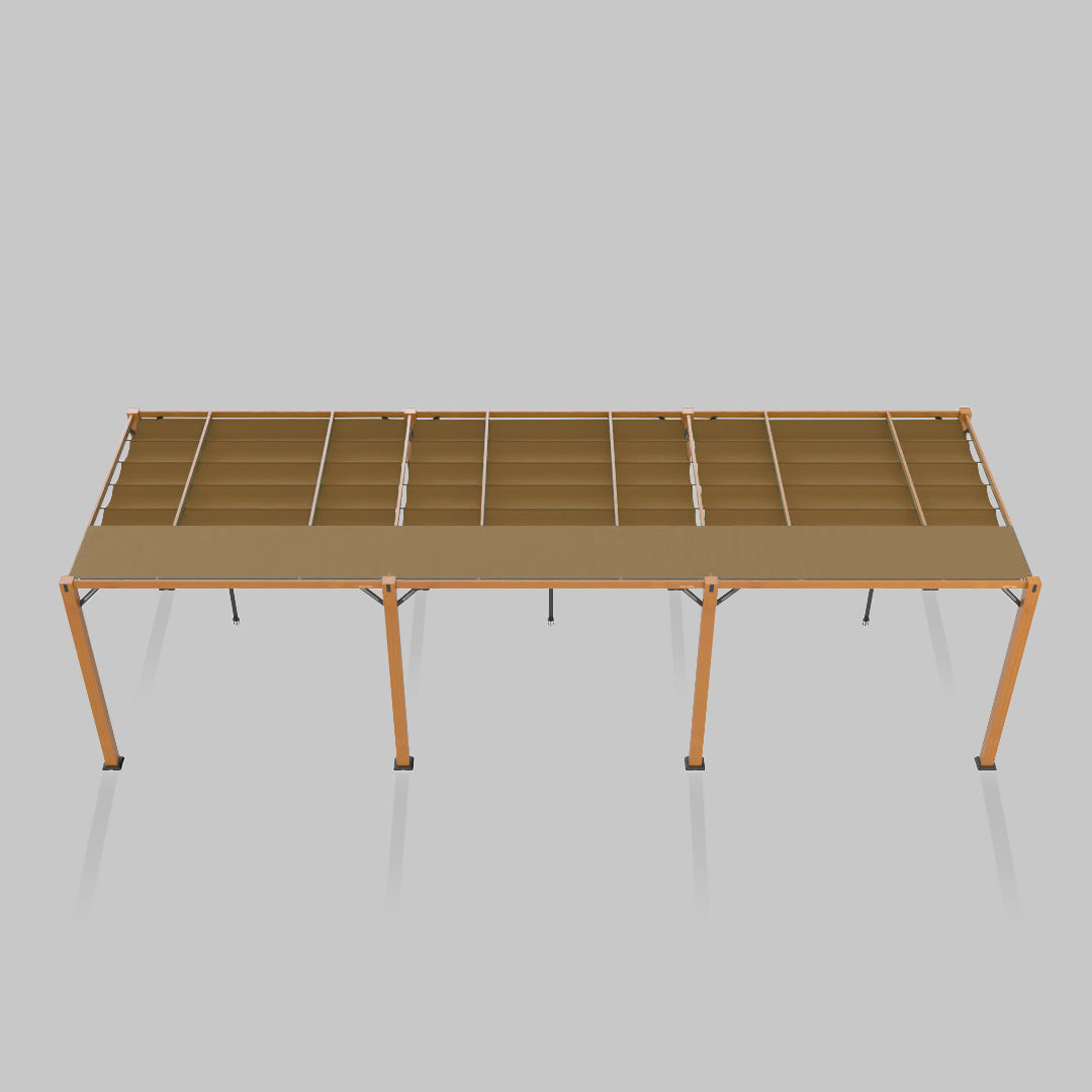 #configuration pergola_triple #frame colour_Wood