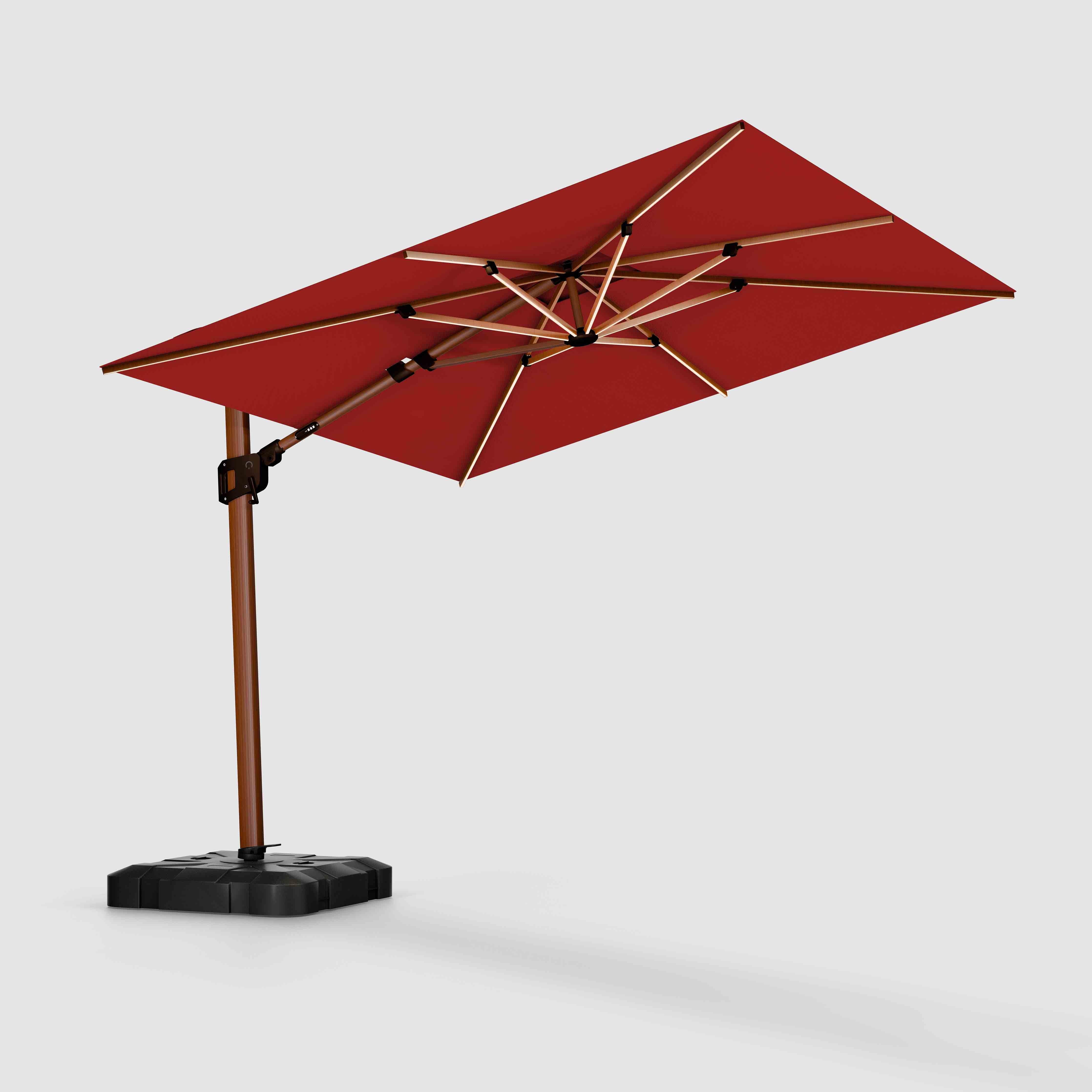The Supreme Wooden™ - Sunbrella Red