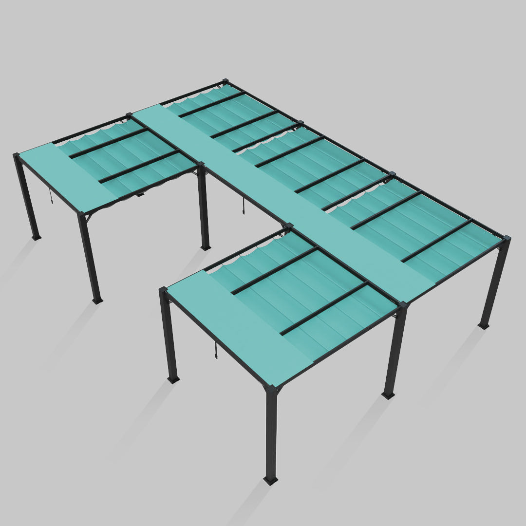 #configuration pergola_U shape #frame colour_Aluminum