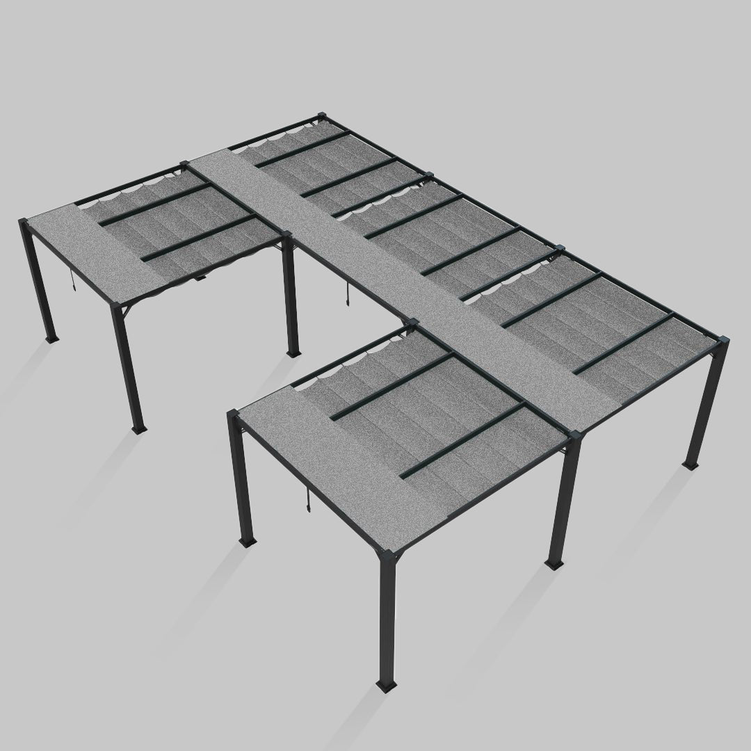 #configuration pergola_U shape #frame colour_Aluminum