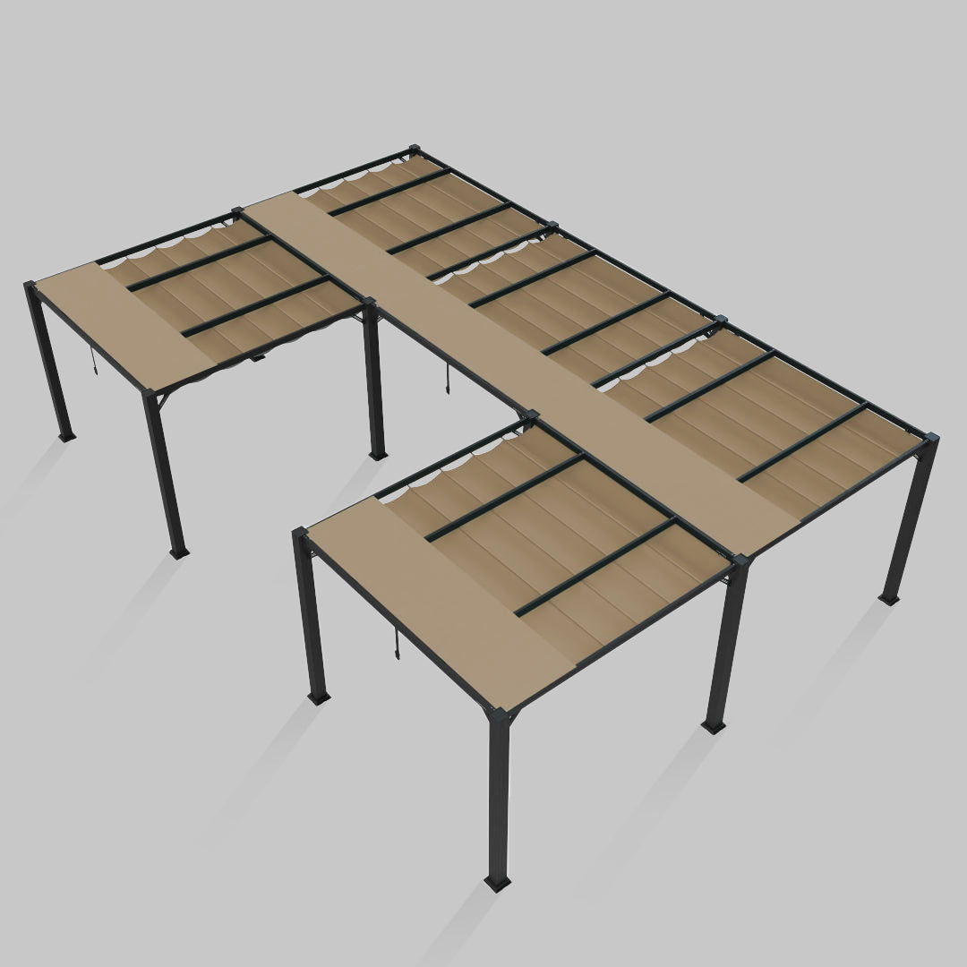 #configuration pergola_U shape #frame colour_Aluminum