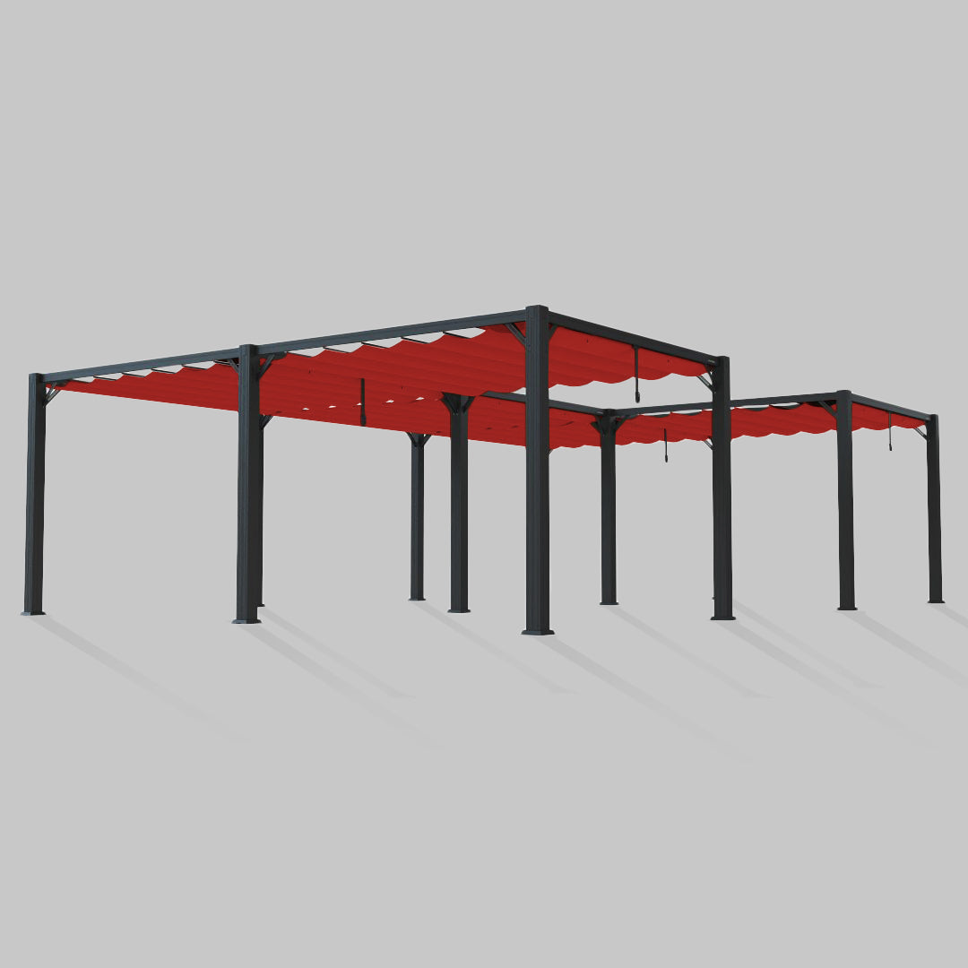 #configuration pergola_U Shape #frame colour_Aluminum