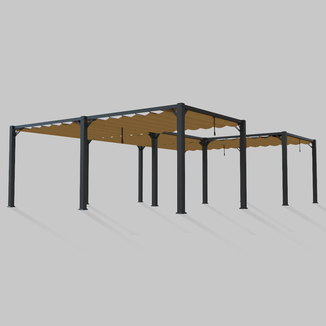 #configuration pergola_U shape #frame colour_Aluminum