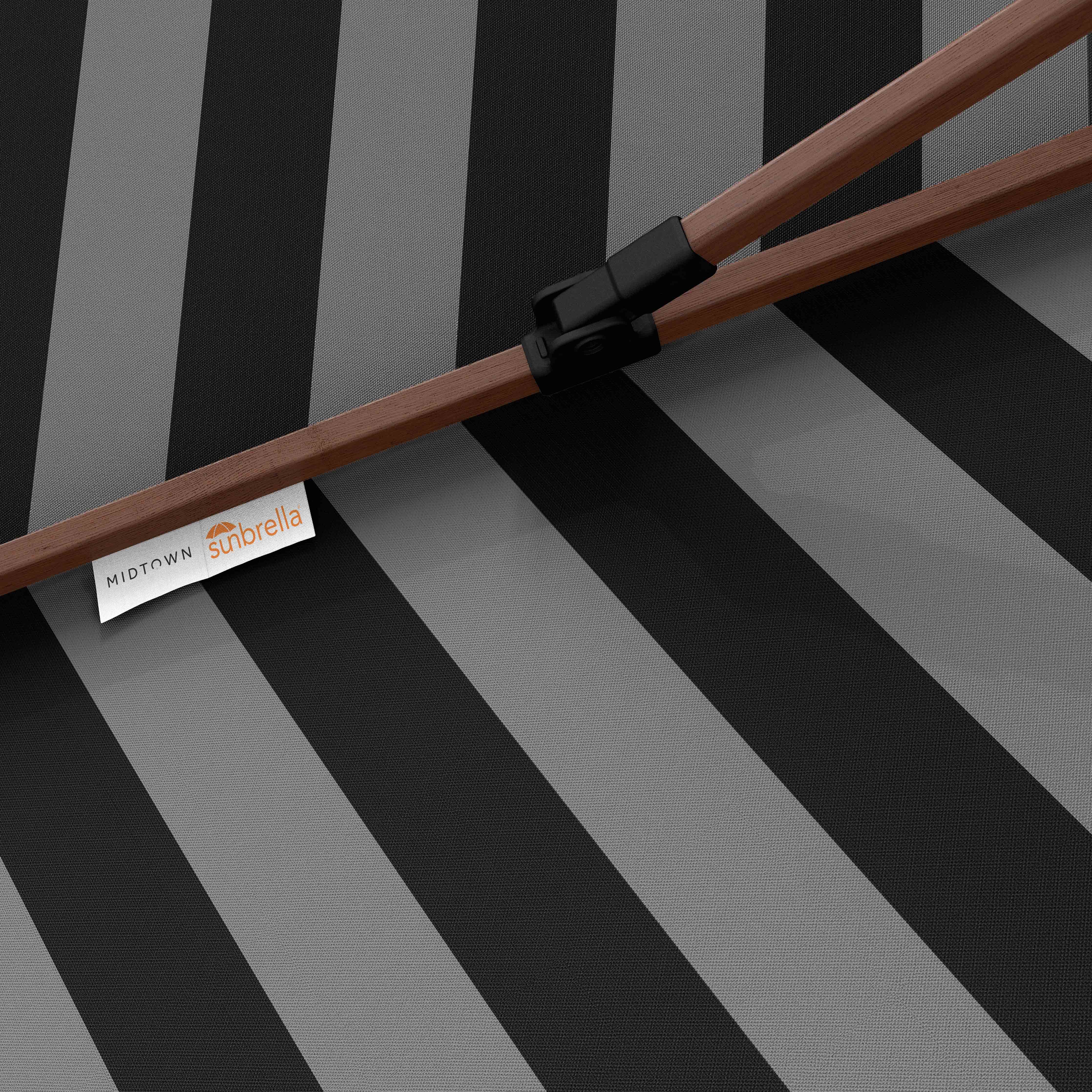 The Wooden™ - Sunbrella Black And Grey