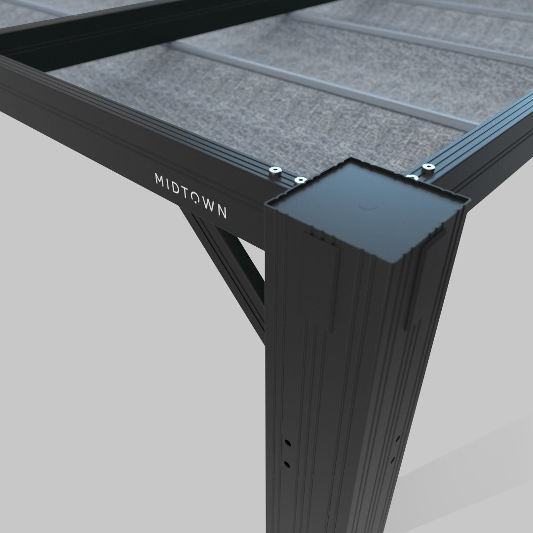 #configuration pergola_U shape #frame colour_Aluminum