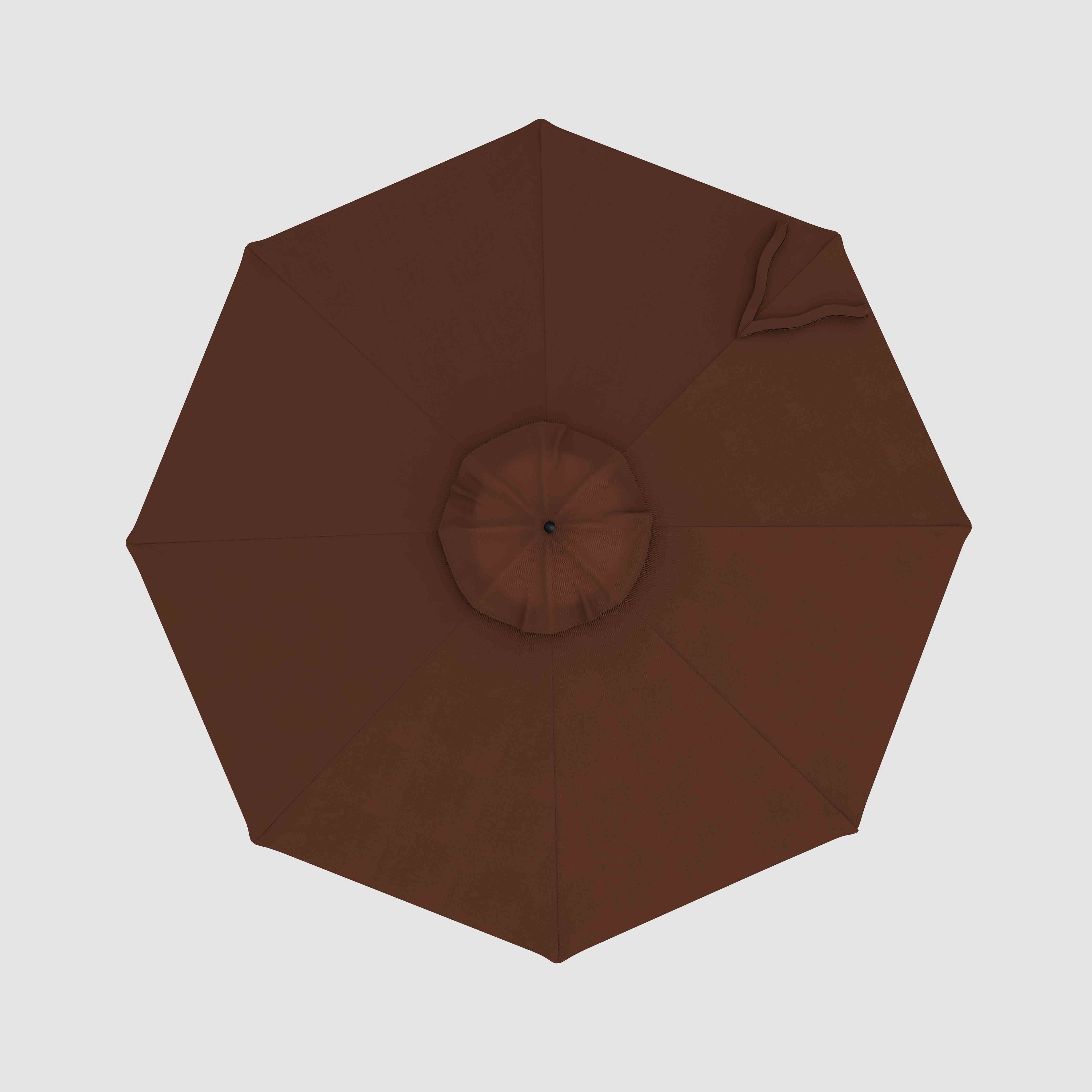 Auvent de rechange pour parasol de marché - Sunbrella Bay Brown