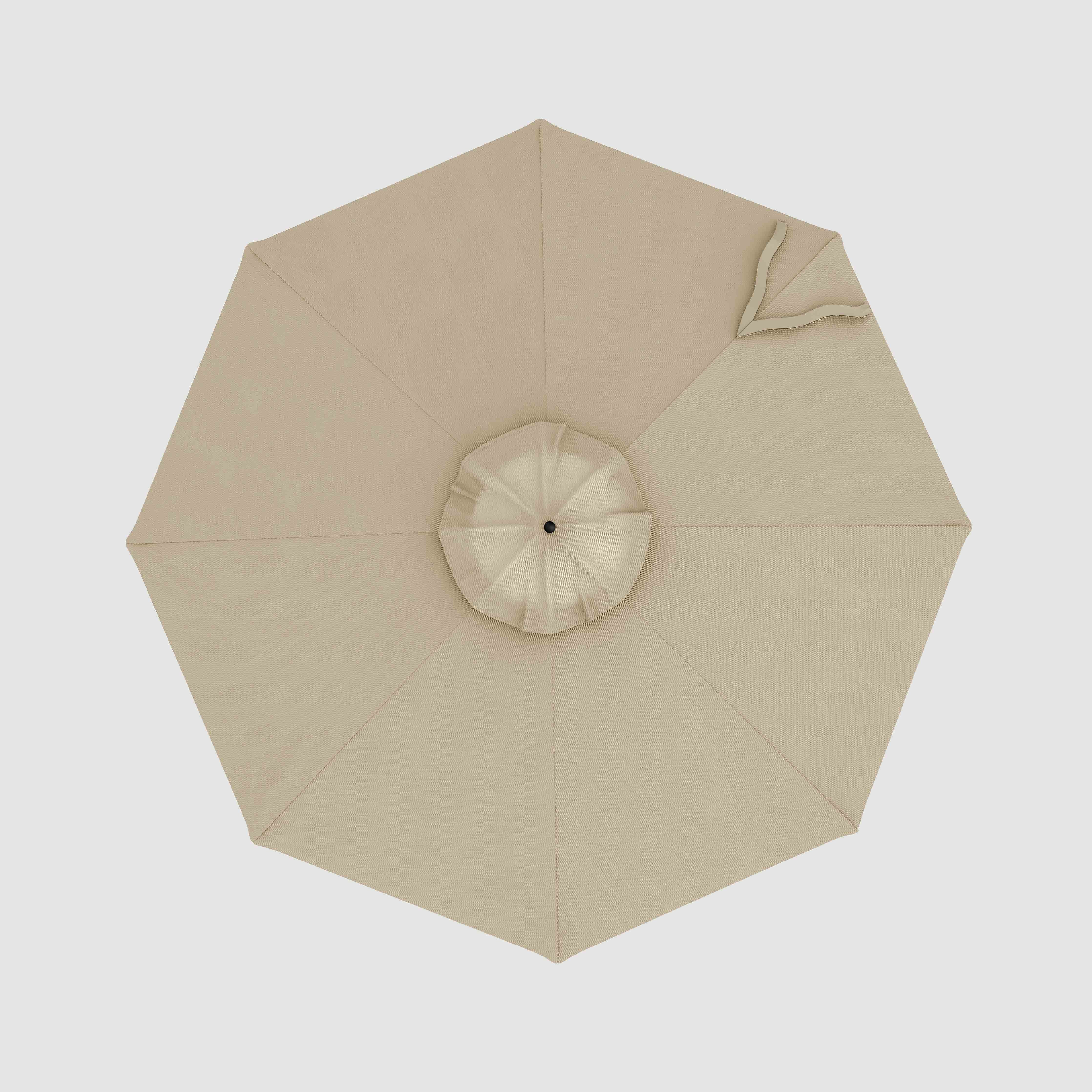 Auvent de rechange pour parasol de marché - Châtaigne Terylast - Beige