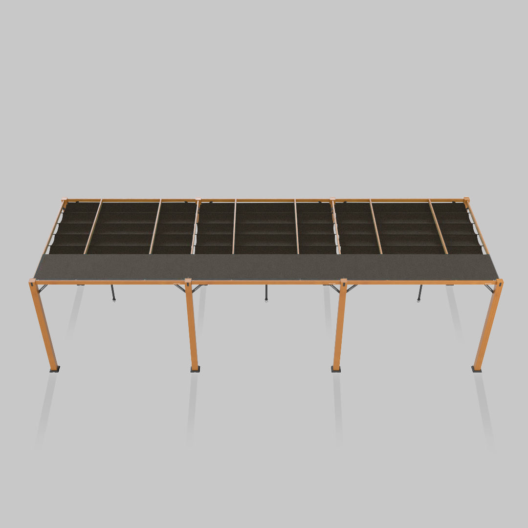 #configuration pergola_triple #frame colour_Wood