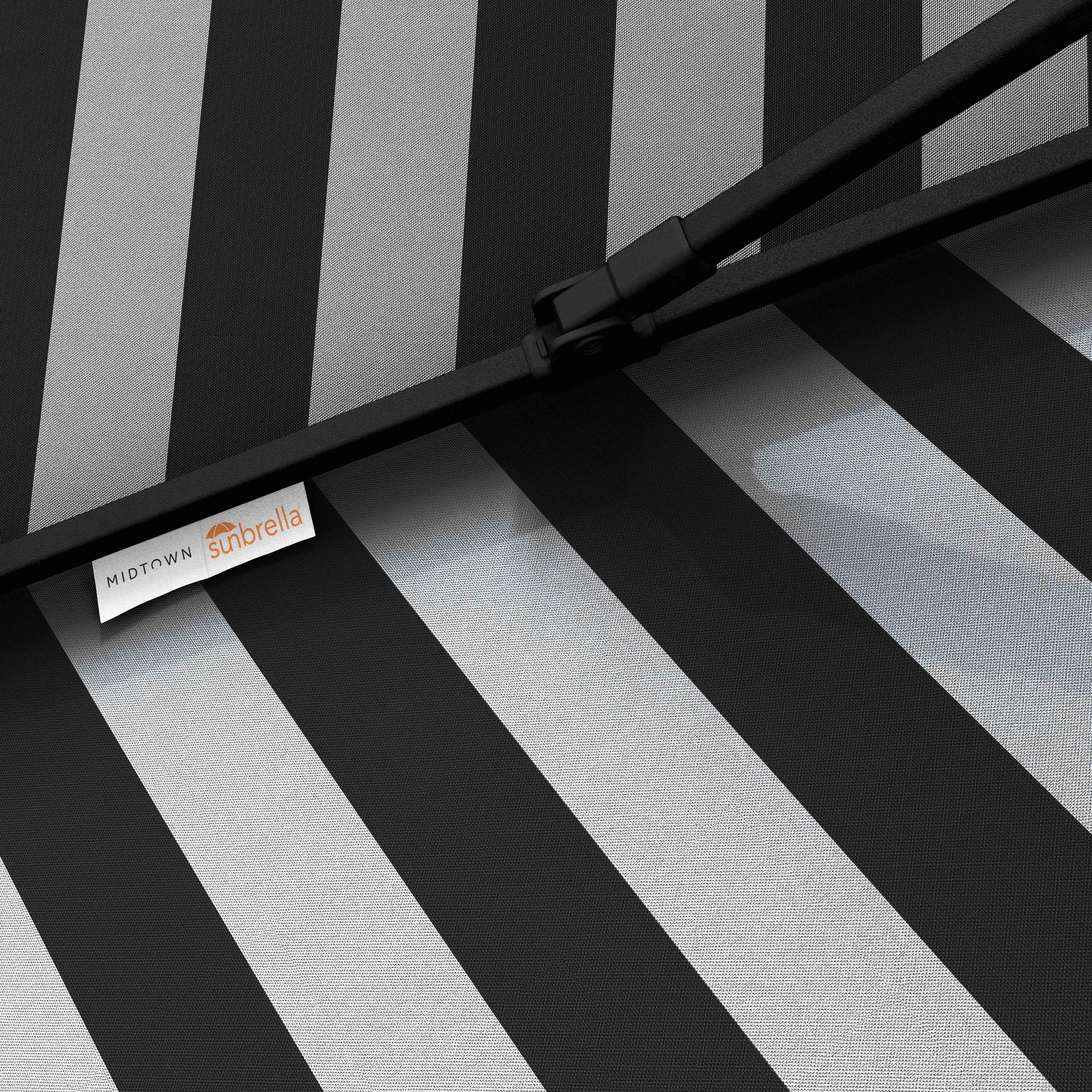 The Lean™ - Sunbrella Black & Grey