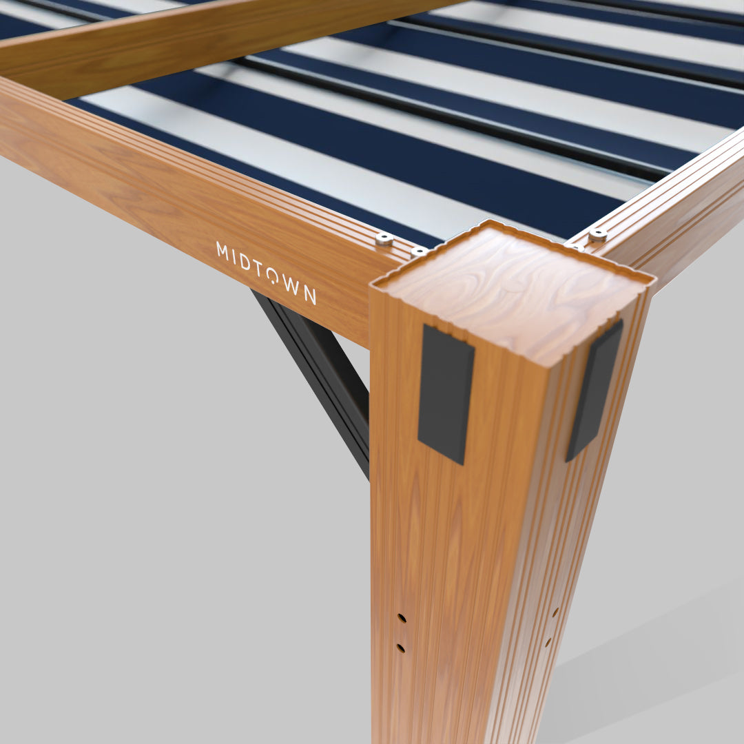  #configuration pergola_single #frame colour_Wood