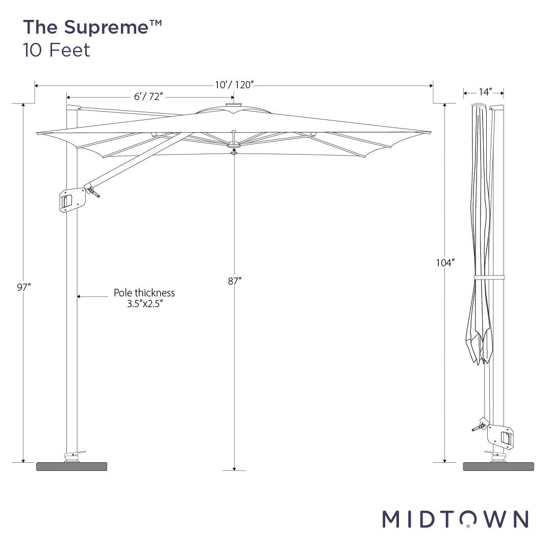 The Supreme™ - Sunbrella Cast Shale